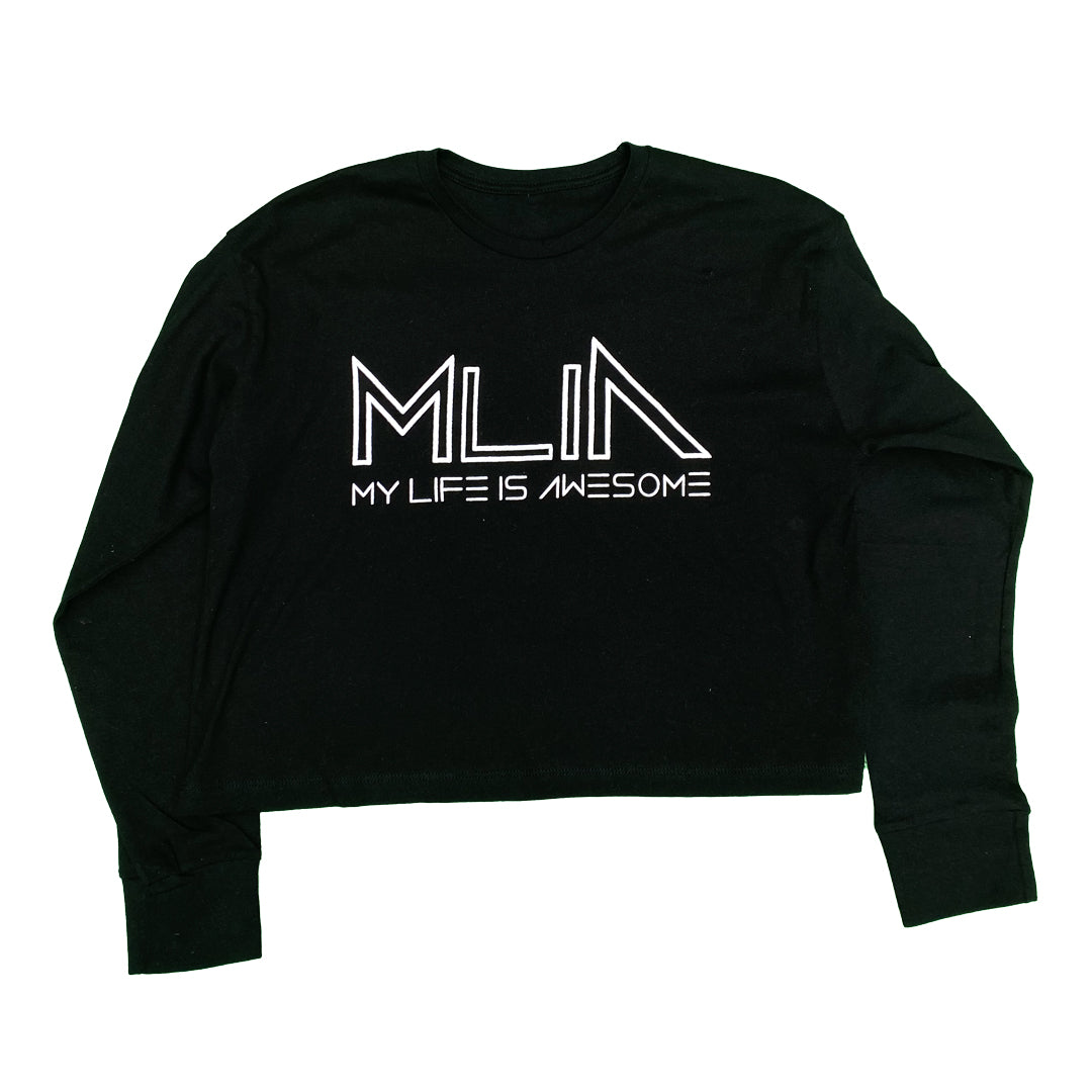 MLIA Long Sleeve Half Shirt (Black)